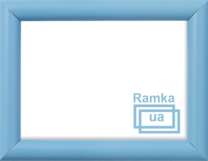Рамка А4 пластиковая, цвет - голубой, багет - полукруглый 14 мм