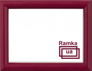 Рамка А4 пластиковая, цвет - вишневый глянец, профиль полукруглый 14 мм