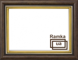 Купить Рамка А4 пластиковая, цвет - темно-коричневое дерево с внутренним золотом, багет - полукруглый 16 мм фото вы смотрели Рамка А4 пластиковая, цвет - темно-коричневое дерево с внутренним золотом, багет - полукруглый 16 мм
