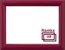 Рамка А4 пластиковая, цвет - вишневый глянец, профиль полукруглый 14 мм